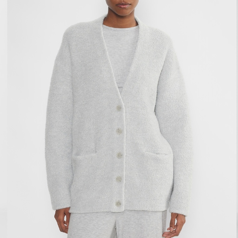 Aritzia The Group Babaton Pierre Merino Wool Cardigan Size Small Women’s Gray